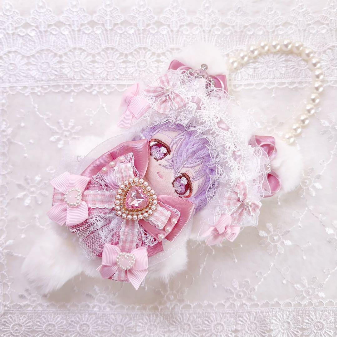 いつぬい　ぬい服　ちびぐるみ ピンク　ねこ　白　あんスタ　ロリータ
