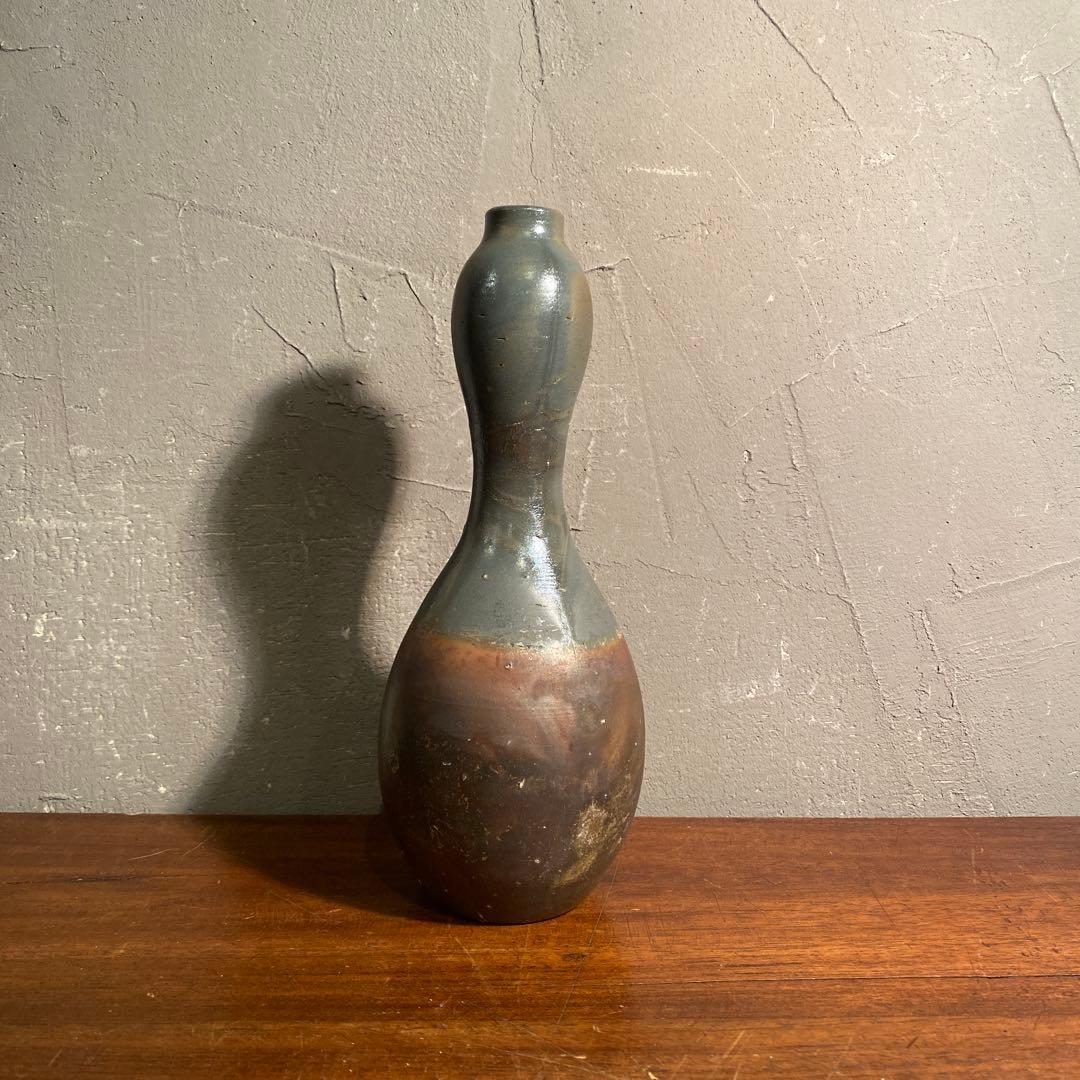 備前焼 瓢箪型徳利 一輪挿し 花器 酒器 骨董品 時代物 インテリア