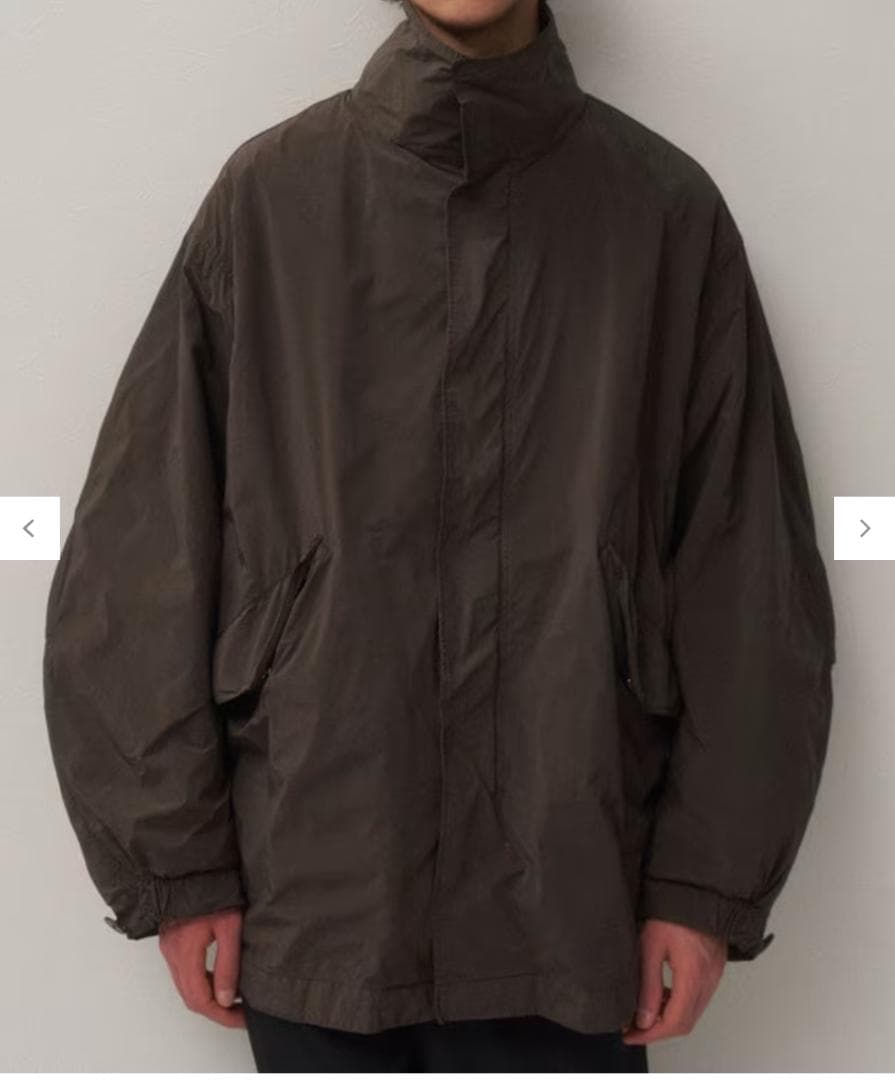 25AW新品未使用/ATON SHORT MODS COAT BROWN 02