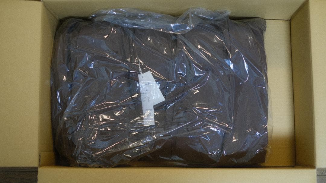 25AW新品未使用/ATON SHORT MODS COAT BROWN 02