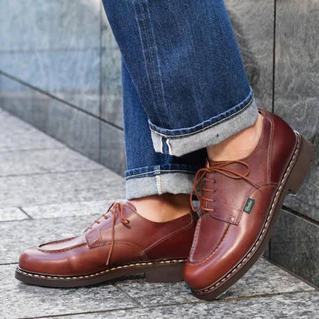 1053 パラブーツ Paraboot CHAMBORD マロン UK7 レザー