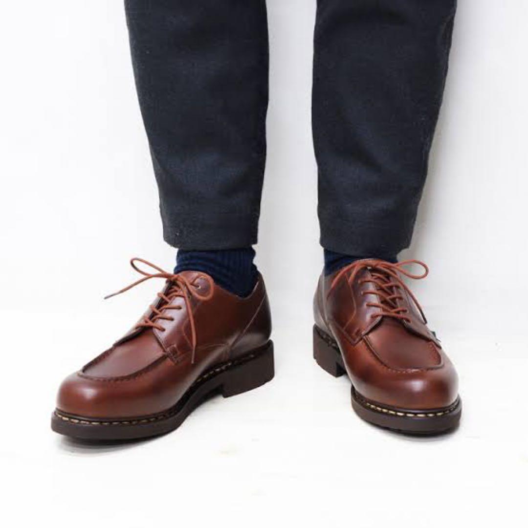 1053 パラブーツ Paraboot CHAMBORD マロン UK7 レザー