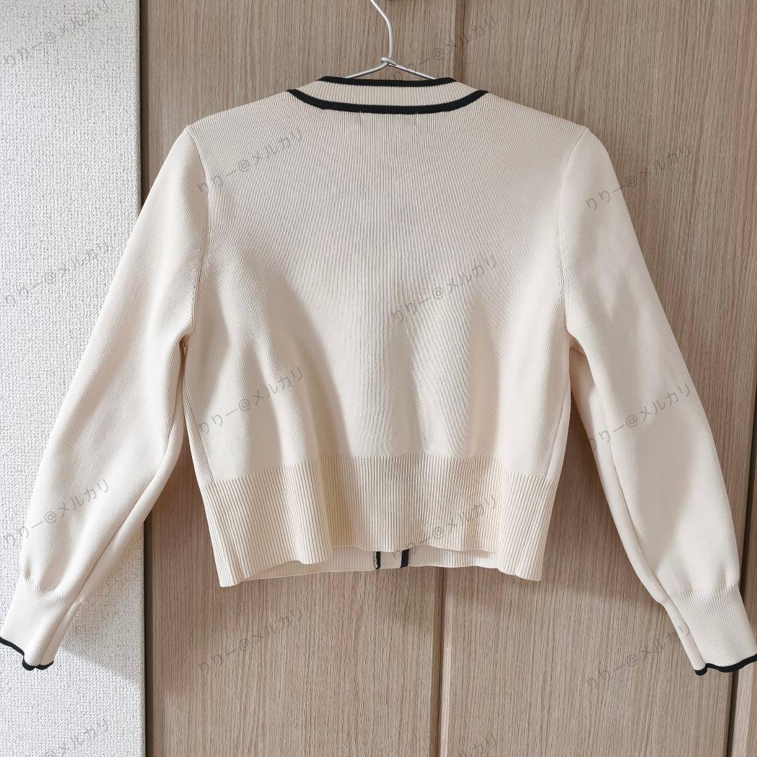 美品サイズ2　JUSGLITTY　配色ニットジャケットアンサンブル　カーディガン