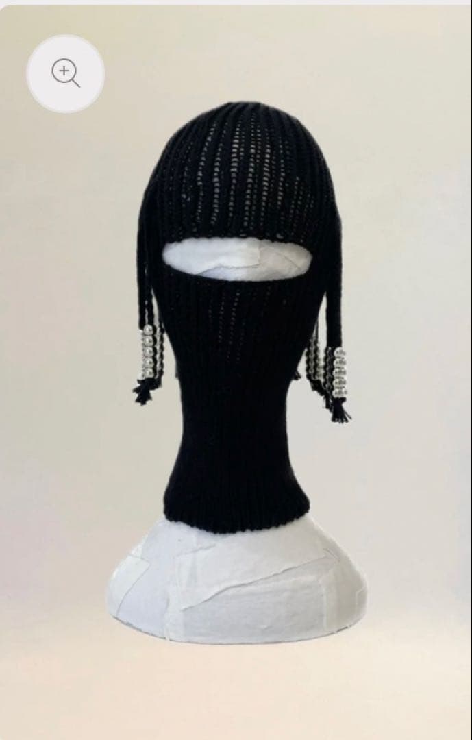 OODECO 【COTTON】BLACK with SILVER BEADS