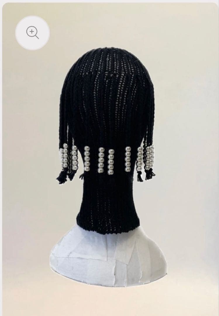 OODECO 【COTTON】BLACK with SILVER BEADS