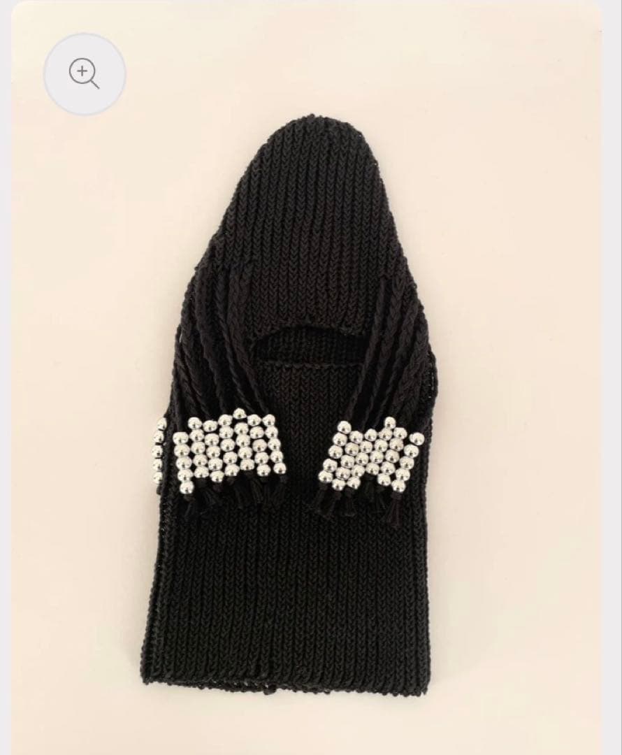 OODECO 【COTTON】BLACK with SILVER BEADS