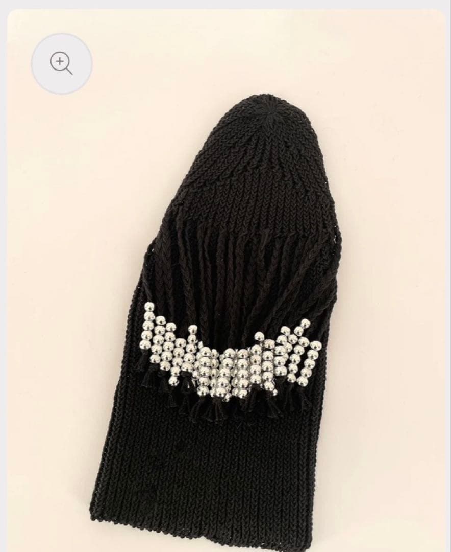 OODECO 【COTTON】BLACK with SILVER BEADS