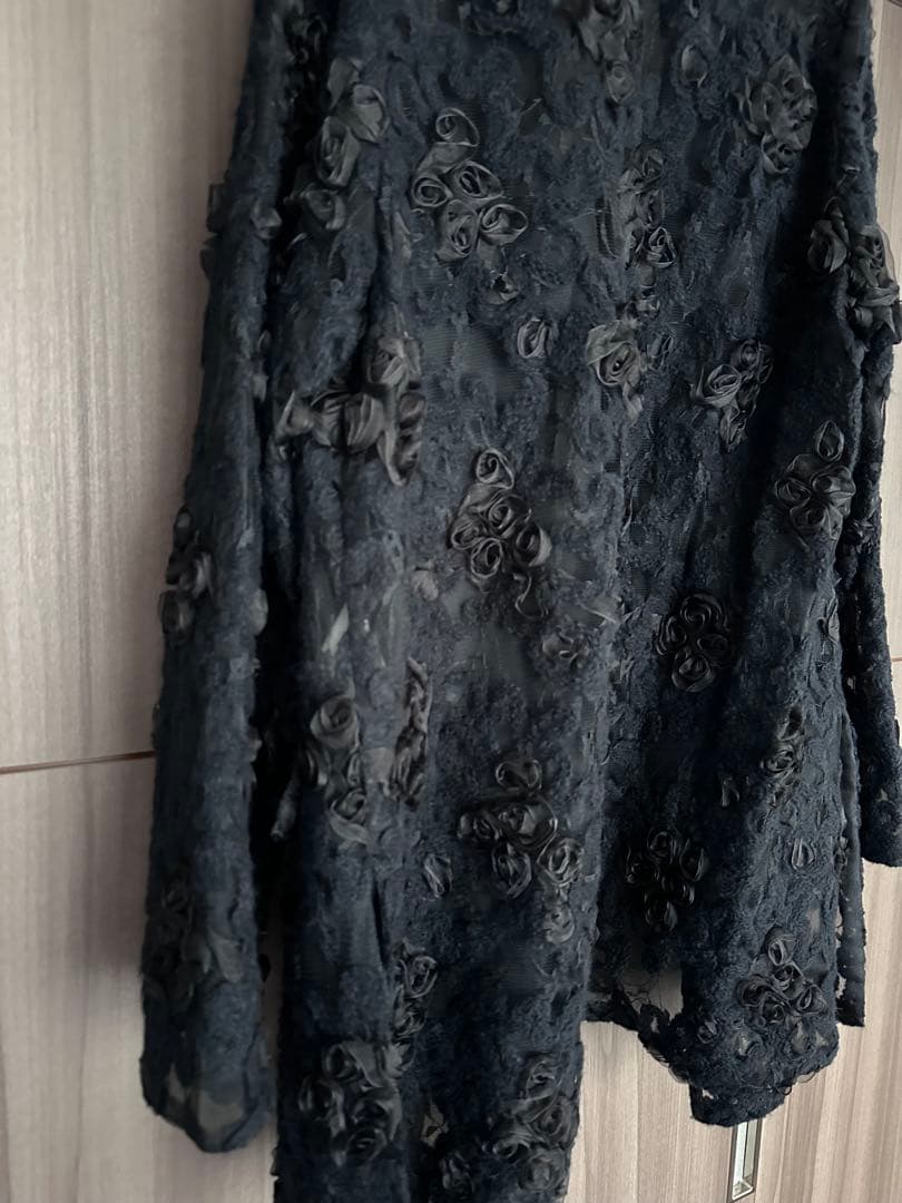 ジャケット・アウター AMERI FLOWER MIX LACE SHEER JACKET