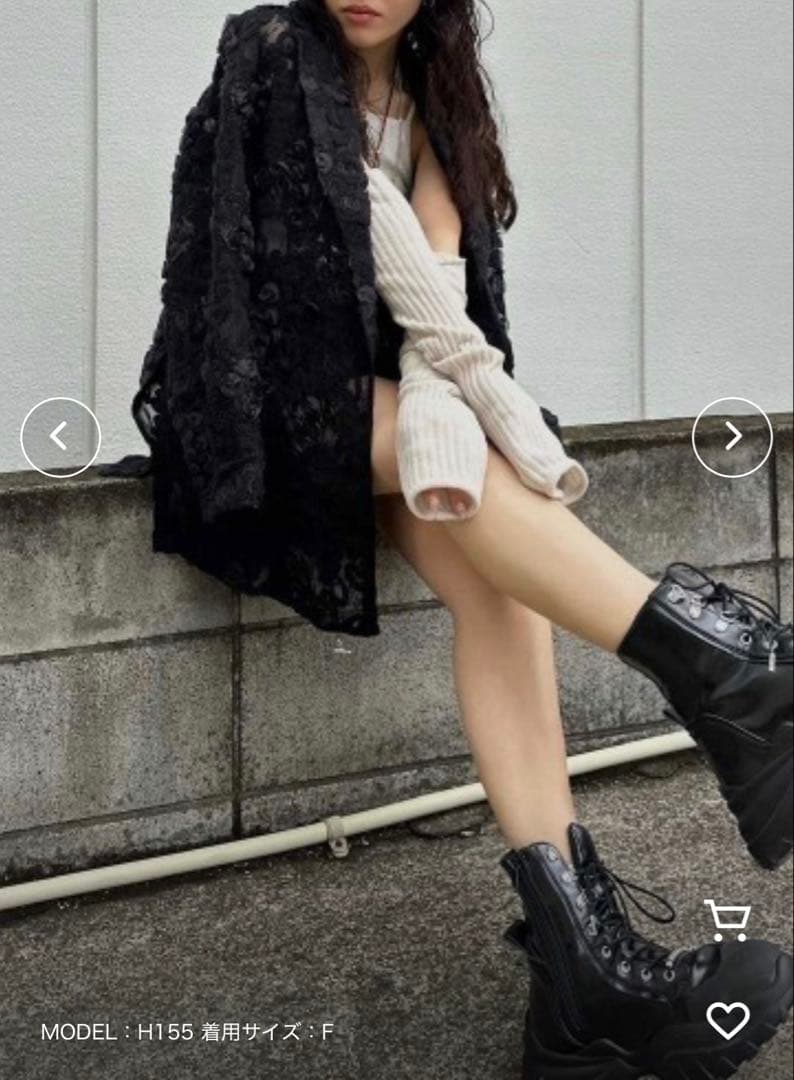 ジャケット・アウター AMERI FLOWER MIX LACE SHEER JACKET