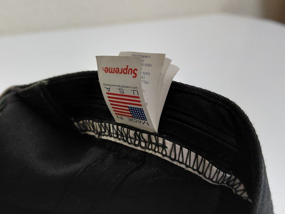 極美品　SS24　Supreme　2-Tone　S Logo　6-Panel　黒
