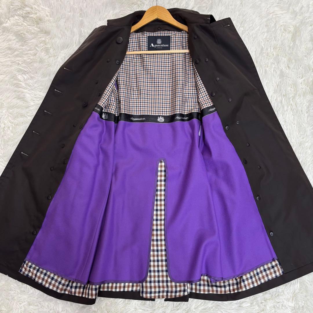 【美品✨現行】アクアスキュータム トレンチコート 大草直子 ライナー付き L