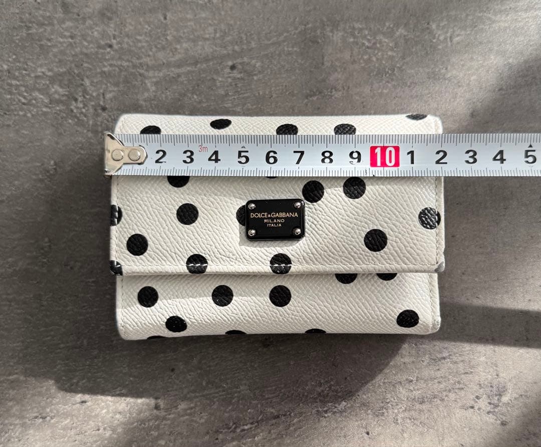 DOLCE & GABBANA ドット柄三つ折り財布