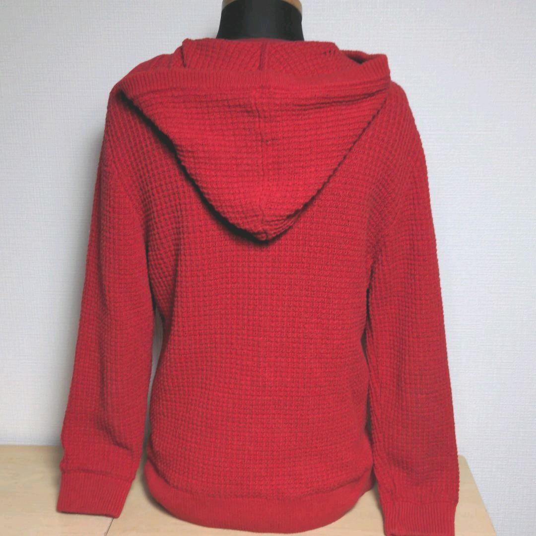 ao25. BURBERRY フーディダッフルコート 赤 メンズSサイズ