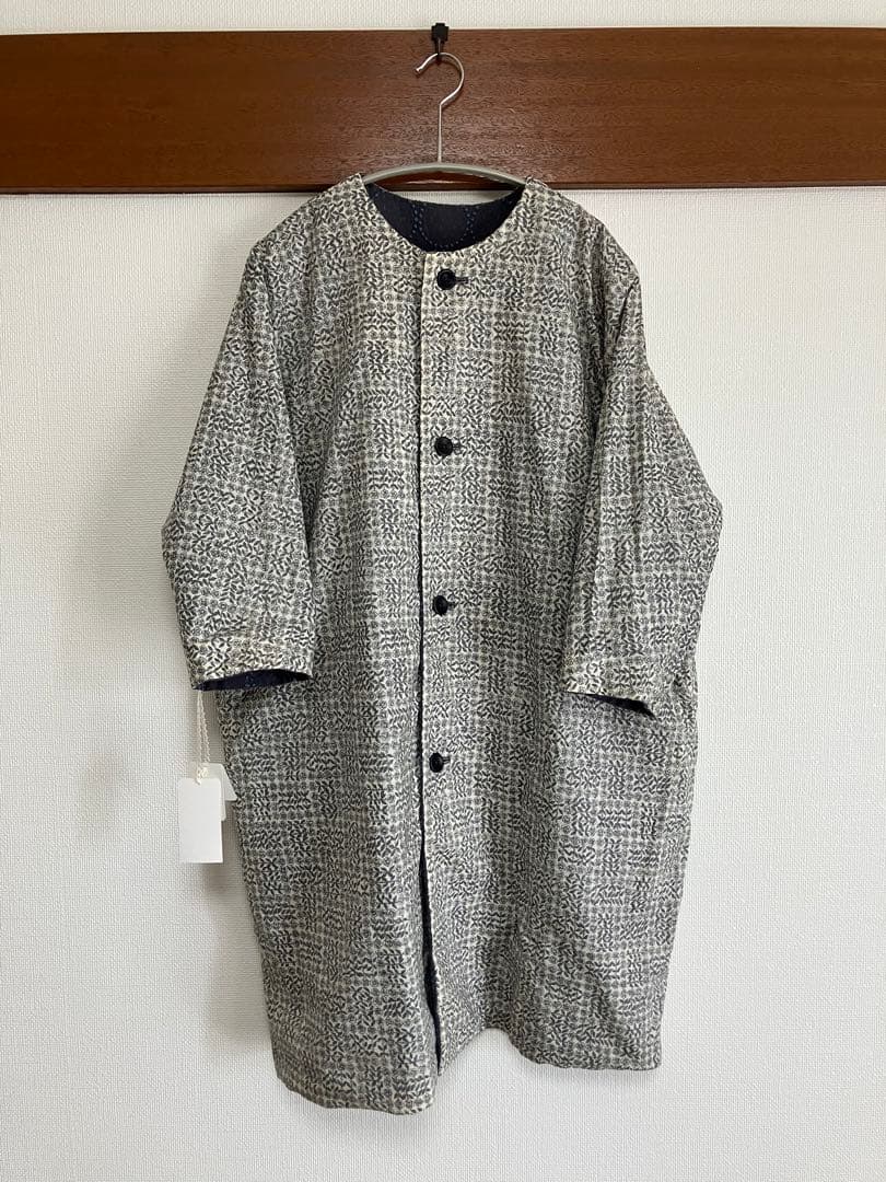 【未使用品】ミナペルホネン／タンバリン　リバーシブルコート