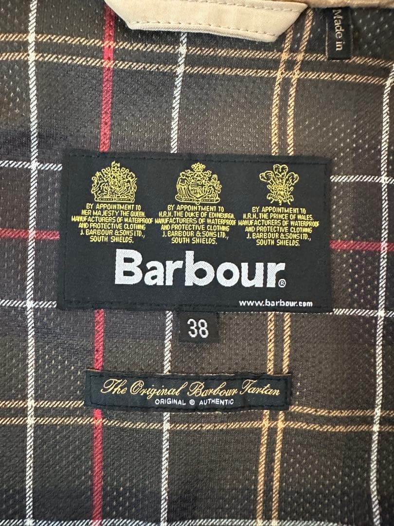 【美品】Barbour Bedale SL ピーチスキン
