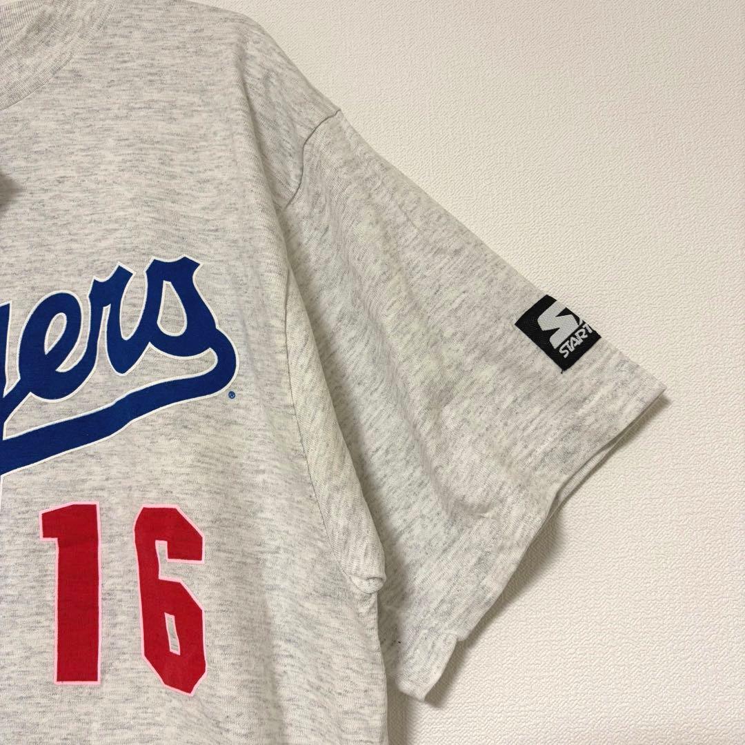 【レア品タグ付】STARTER Dodgers 野茂英雄 16 TシャツUSA製