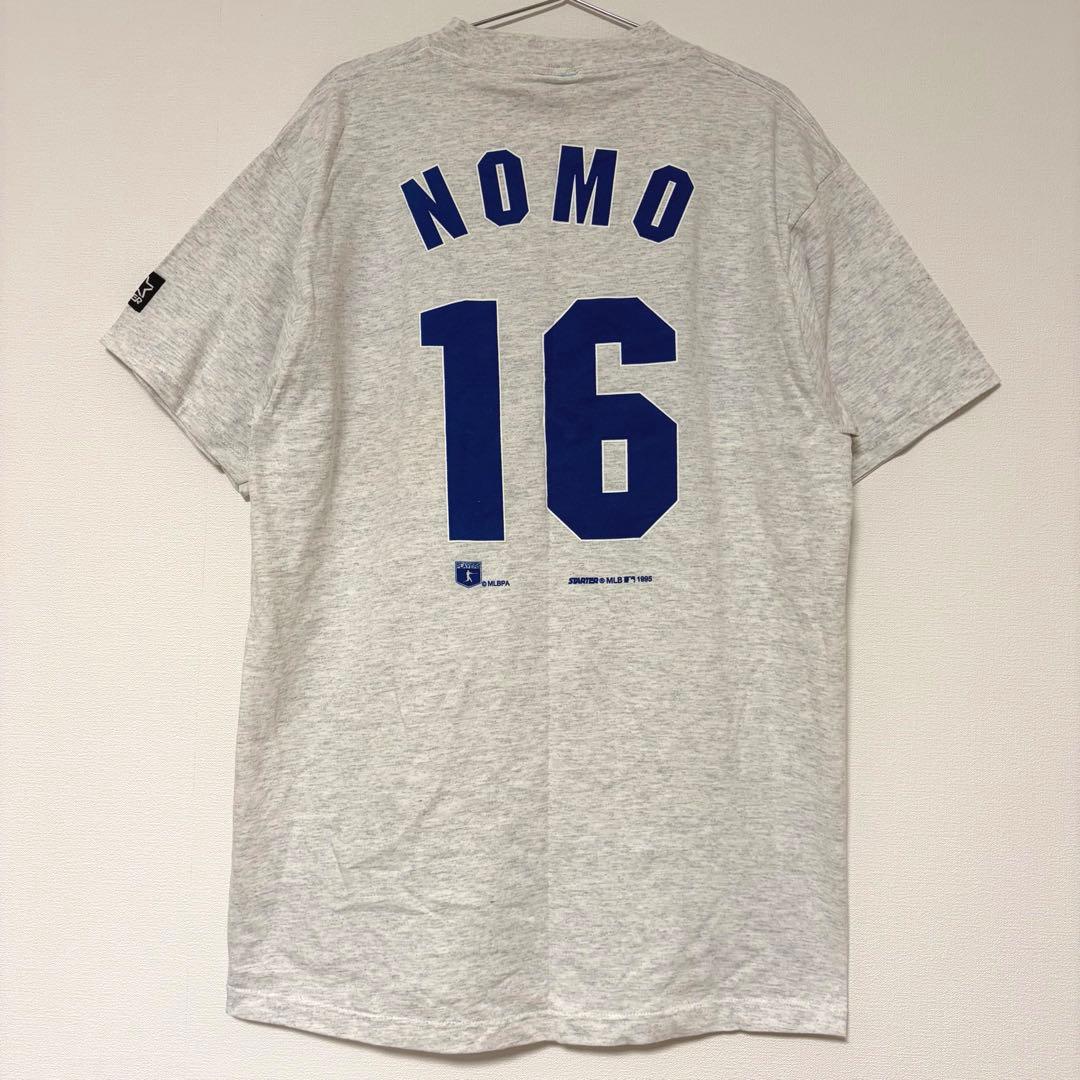【レア品タグ付】STARTER Dodgers 野茂英雄 16 TシャツUSA製