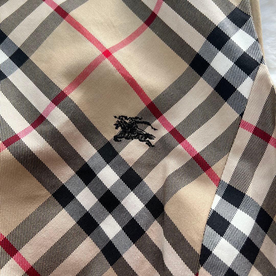 BURBERRY*バーバリーブルーレーベル　ノバチェック柄ワンピースノースリーブ