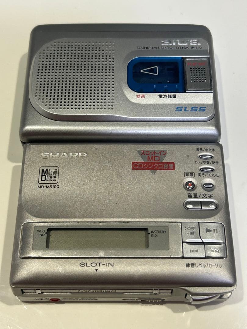 ポータブルプレーヤー SONY TCM-55 & SHARP MD-MS100 & Aiwa SL55
