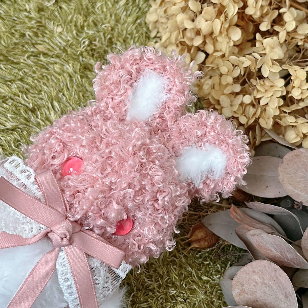 【誰でも購入OK】硝子の瞳をもつ　ゆめうさぎのあみぐるみ　ぬいぐるみ　うさぎ