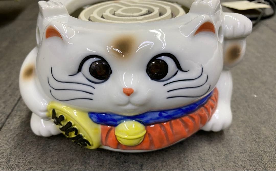 セトクラフト　電気コンロ　招き猫　あったかいね　昭和レトロ　VD63