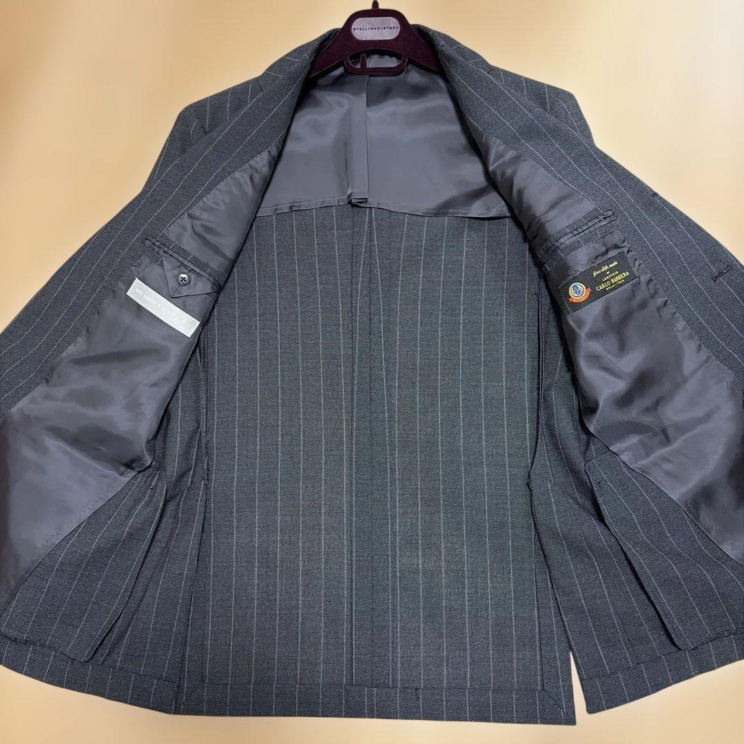 RING JACKET ✖️guji ダークグレー ストライプ スーツ50