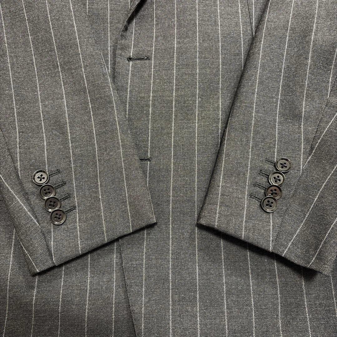 RING JACKET ✖️guji ダークグレー ストライプ スーツ50