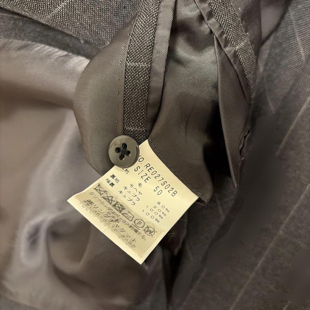 RING JACKET ✖️guji ダークグレー ストライプ スーツ50