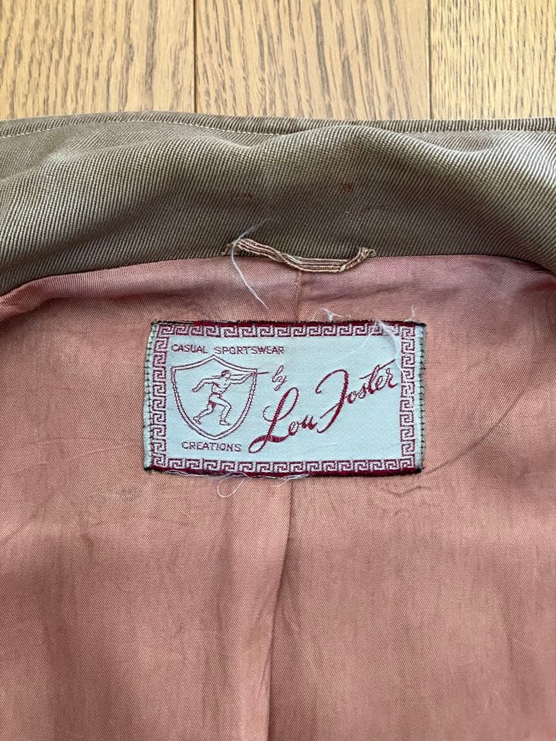 ジャケット・アウター 40s vintage rayon gabardine jacket