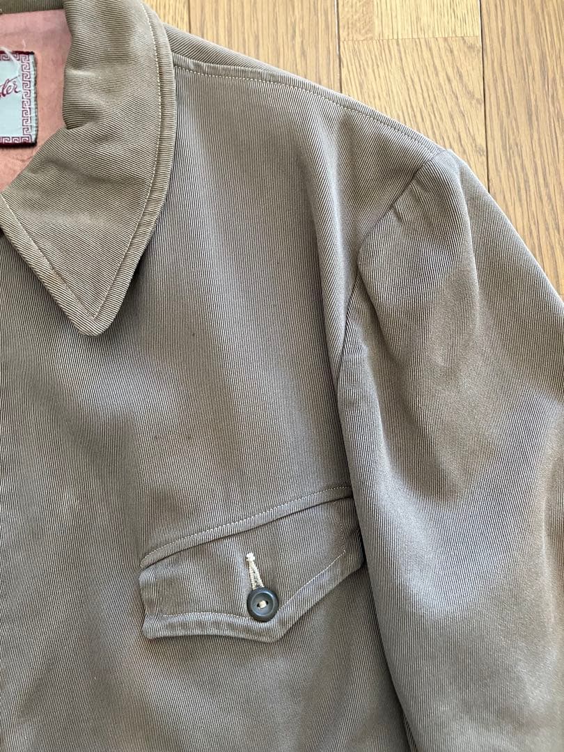 ジャケット・アウター 40s vintage rayon gabardine jacket