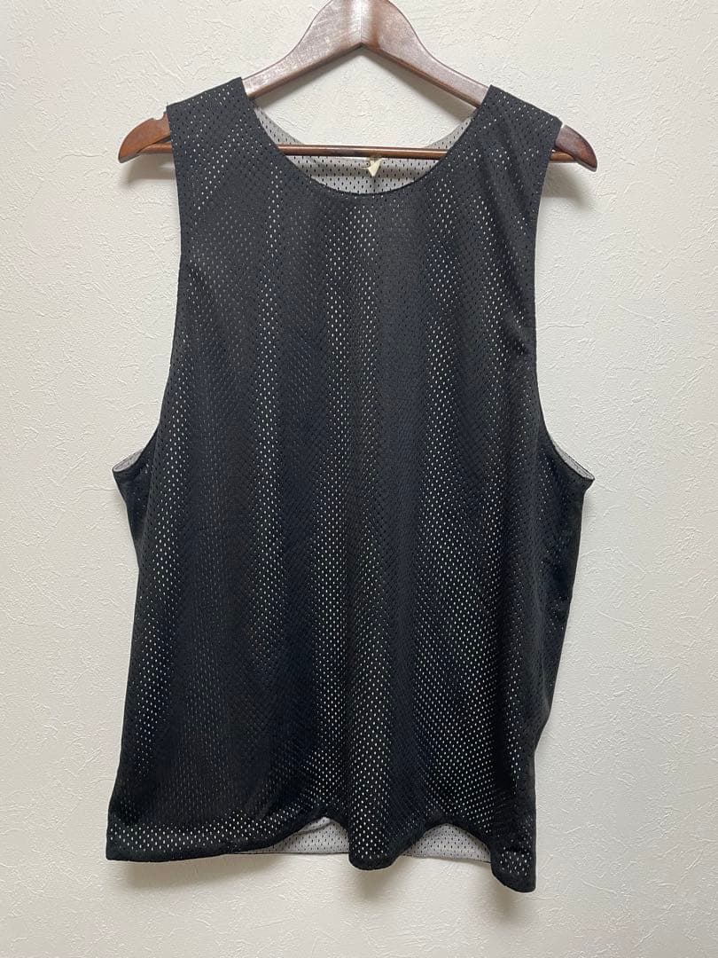 ESSENTIALS メッシュタンクトップ ブラック