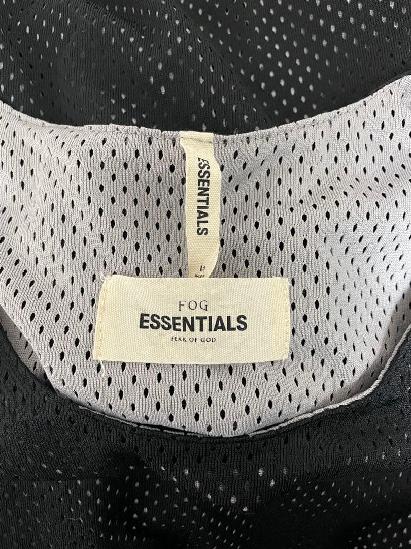 ESSENTIALS メッシュタンクトップ ブラック