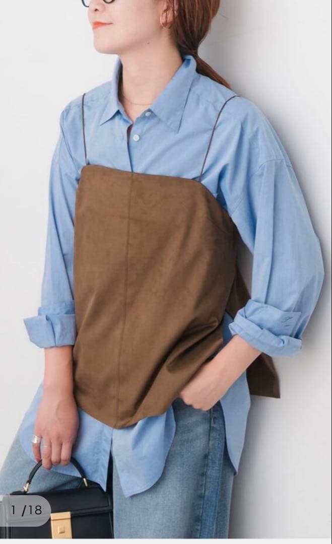 スピックアンドスパン　スエードキャミ　美品