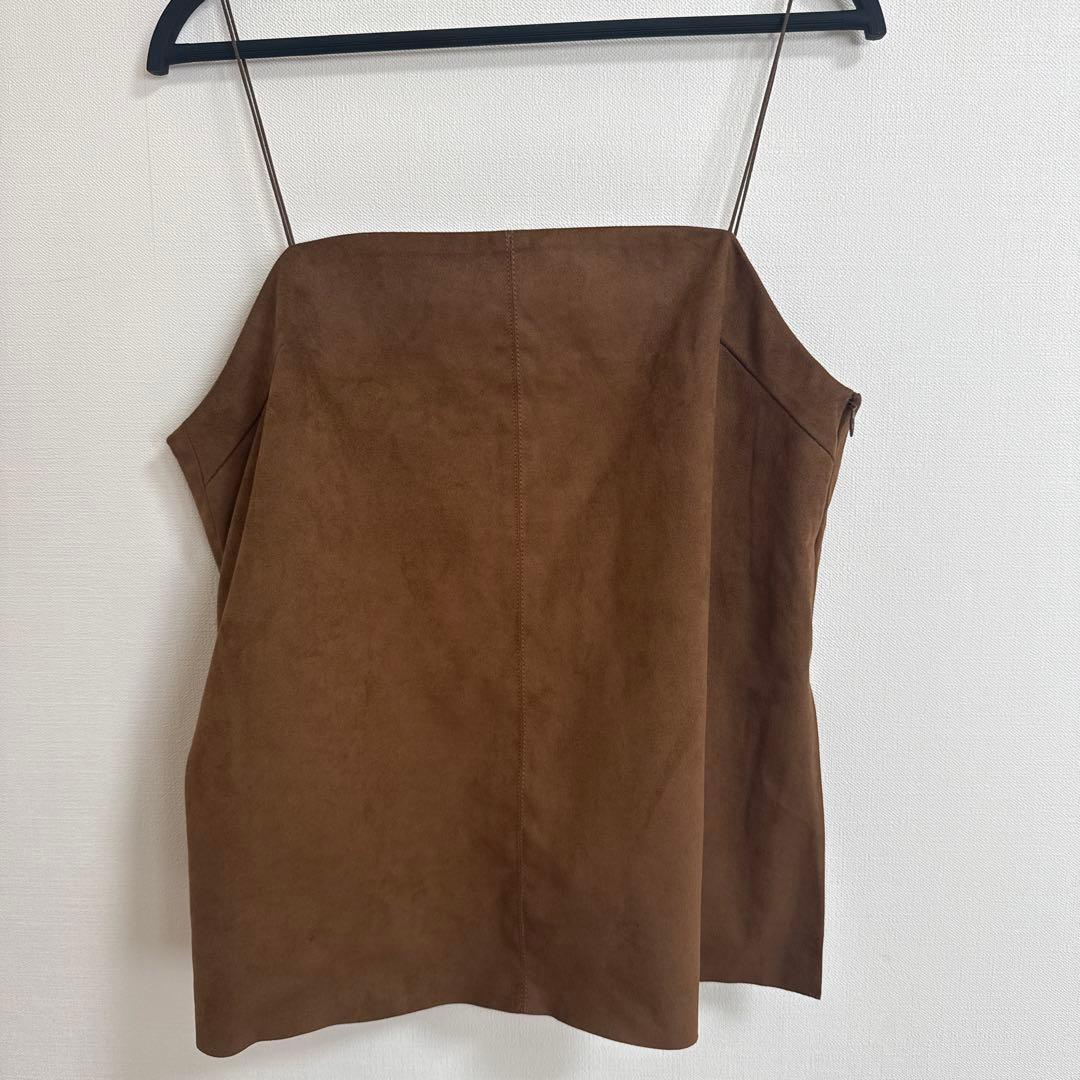 スピックアンドスパン　スエードキャミ　美品