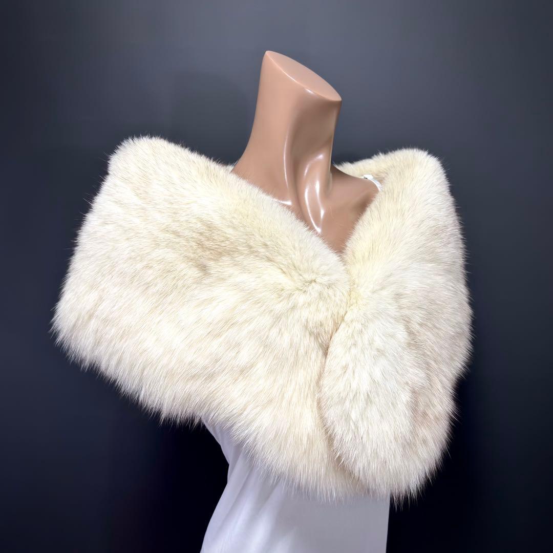 【美淡】SAGA FOX サガフォックス ショール ブルーフォックス 淡雪 気品