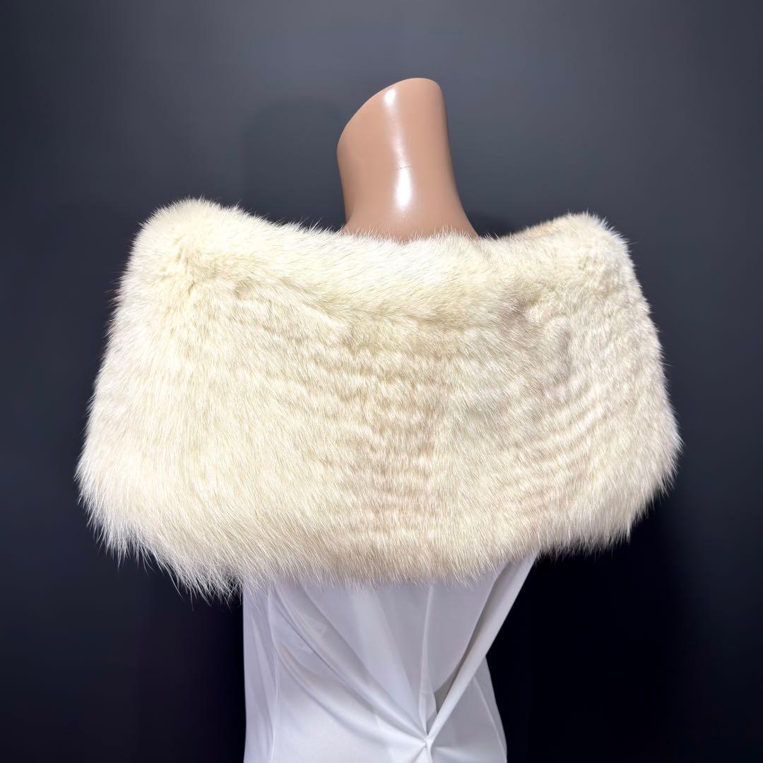 【美淡】SAGA FOX サガフォックス ショール ブルーフォックス 淡雪 気品