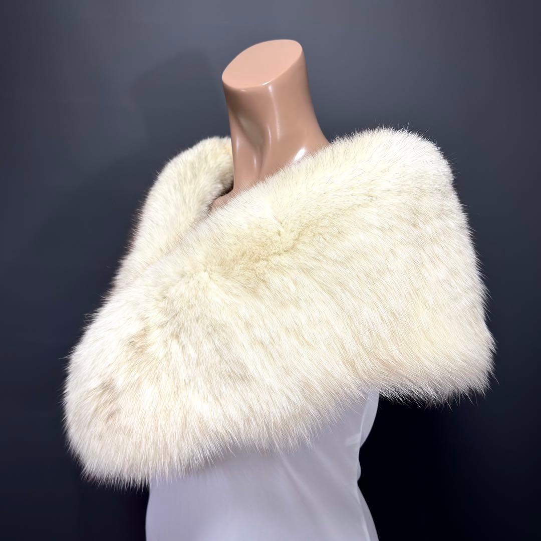 【美淡】SAGA FOX サガフォックス ショール ブルーフォックス 淡雪 気品