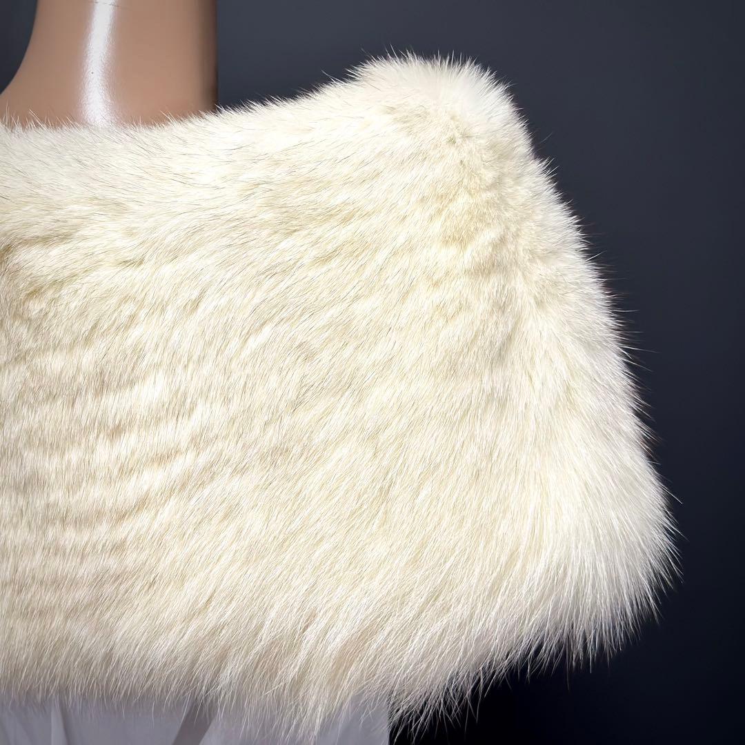 【美淡】SAGA FOX サガフォックス ショール ブルーフォックス 淡雪 気品