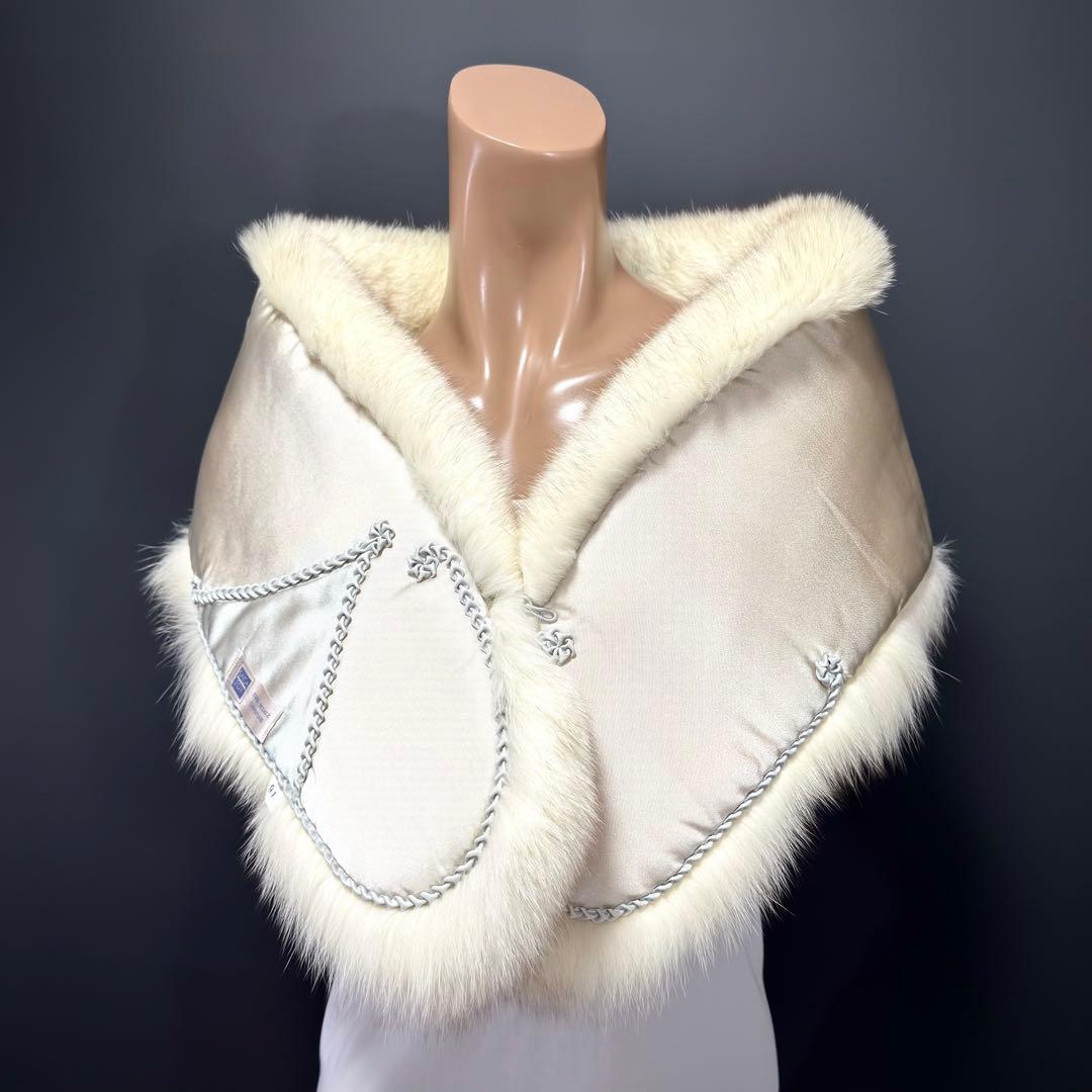 【美淡】SAGA FOX サガフォックス ショール ブルーフォックス 淡雪 気品