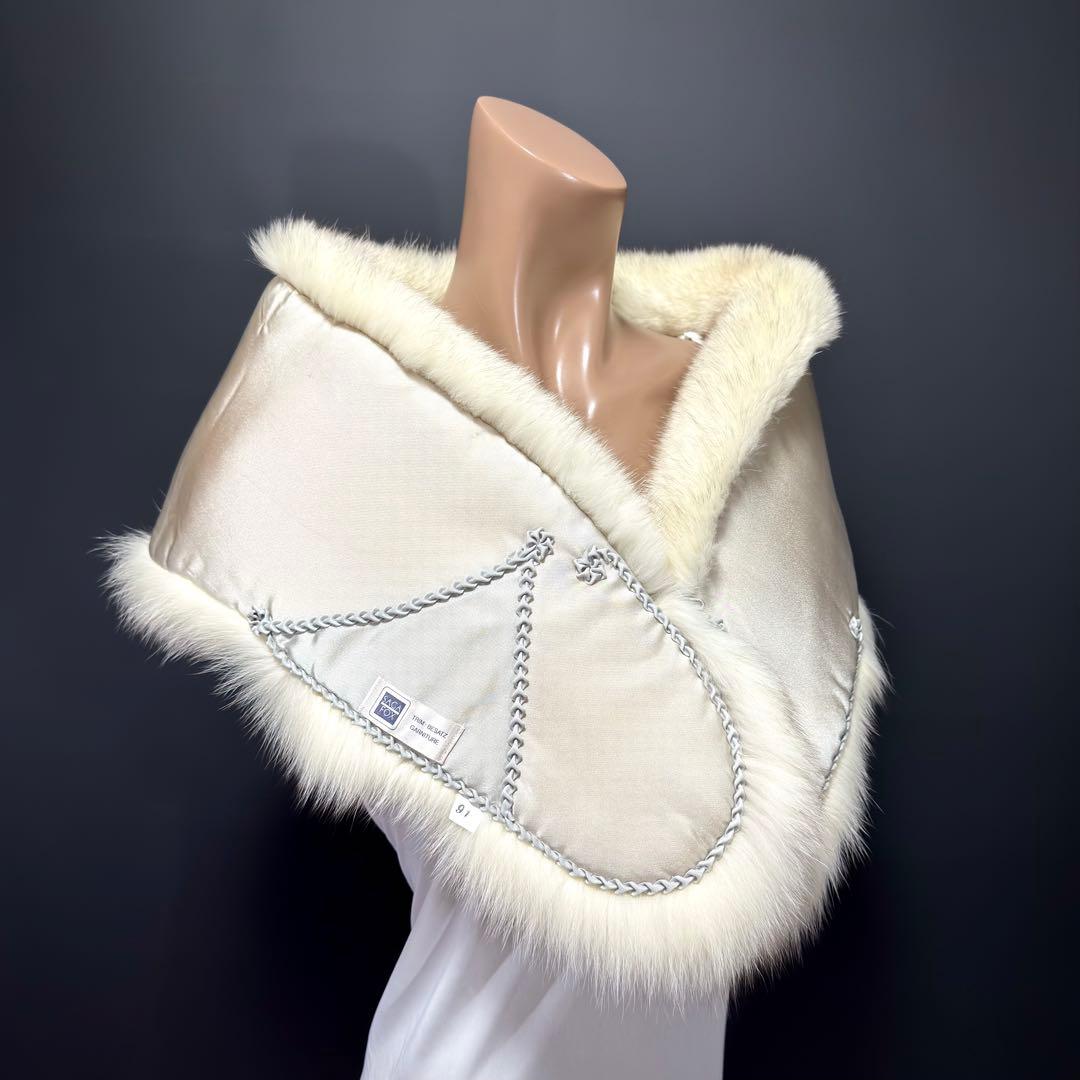 【美淡】SAGA FOX サガフォックス ショール ブルーフォックス 淡雪 気品