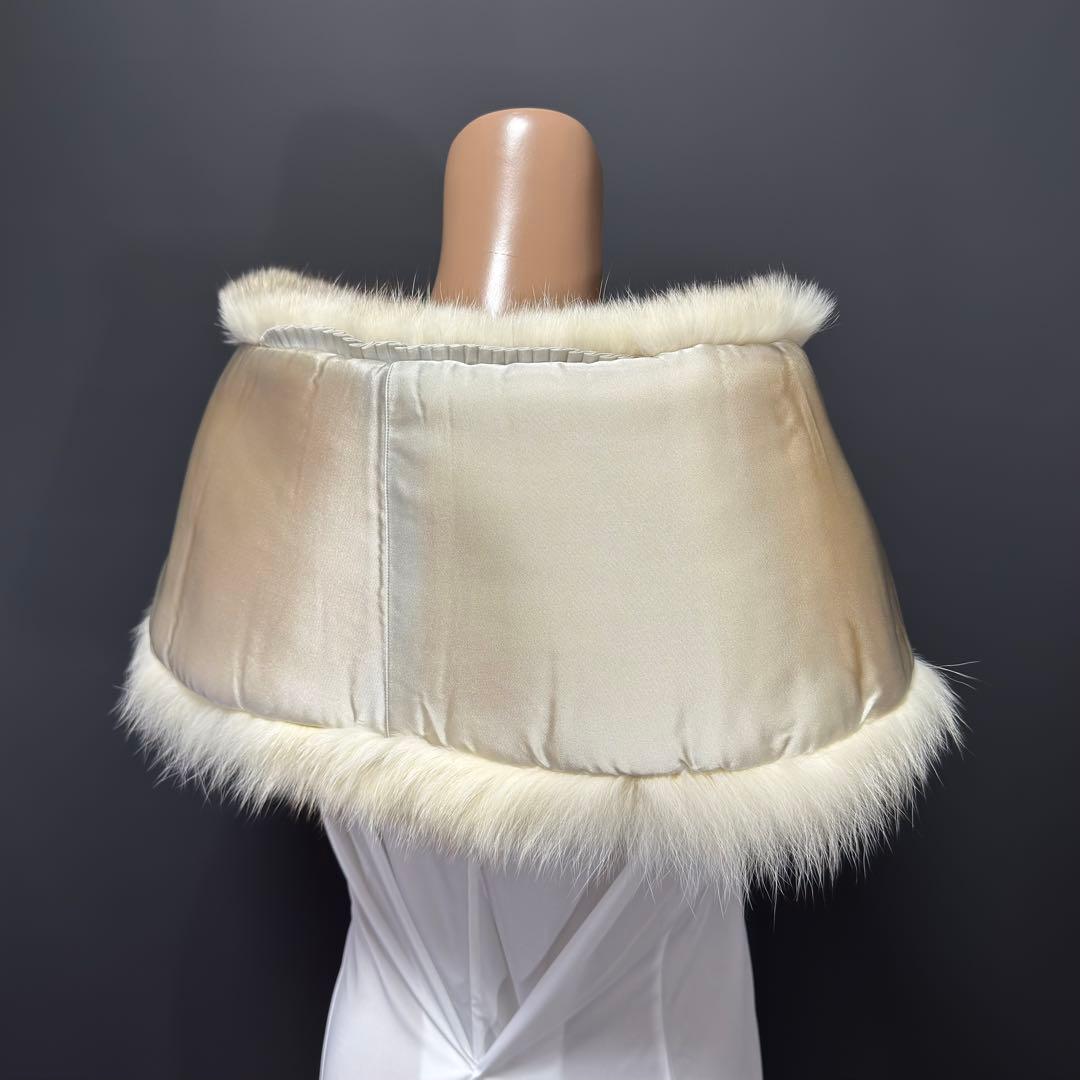 【美淡】SAGA FOX サガフォックス ショール ブルーフォックス 淡雪 気品