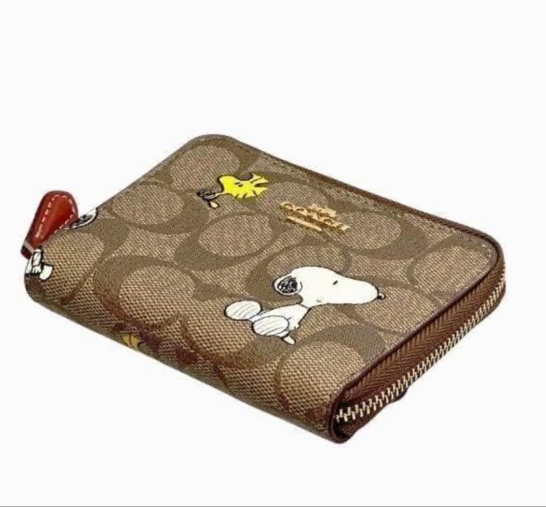 m*a様 コーチ COACH×スヌーピーシグネチャーコンパクトウォレット