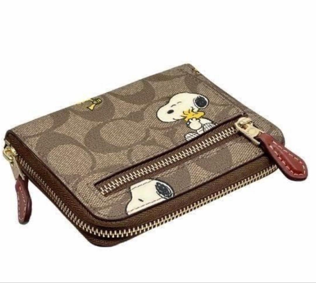 m*a様 コーチ COACH×スヌーピーシグネチャーコンパクトウォレット