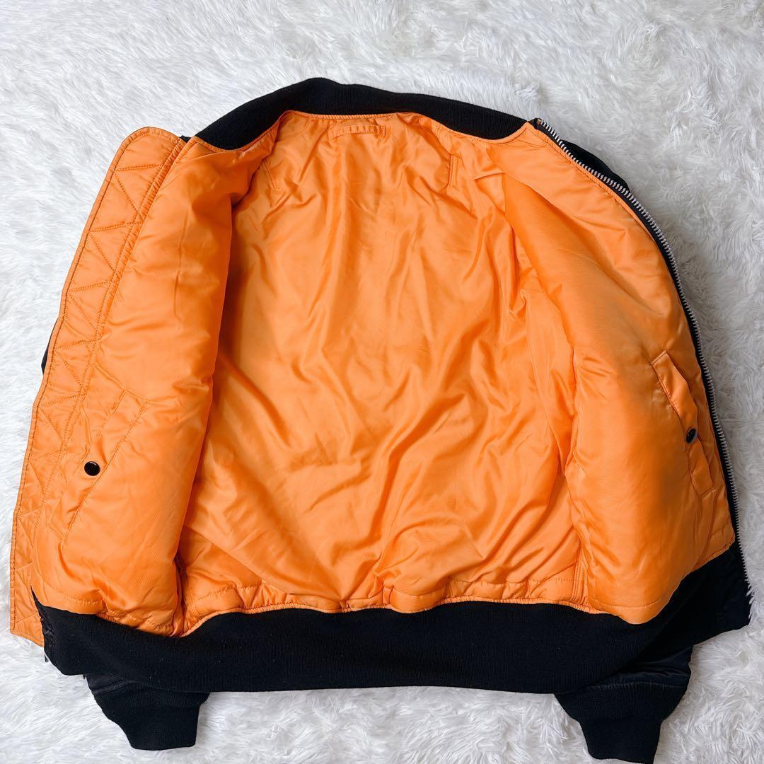 ✨美品✨ アルファ MA-1 フライトジャケット 黒 XL y2k 短丈