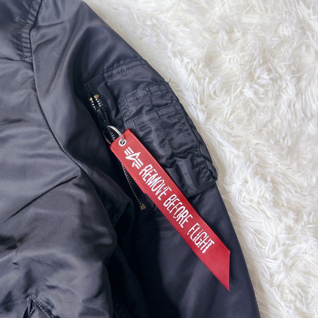 ✨美品✨ アルファ MA-1 フライトジャケット 黒 XL y2k 短丈