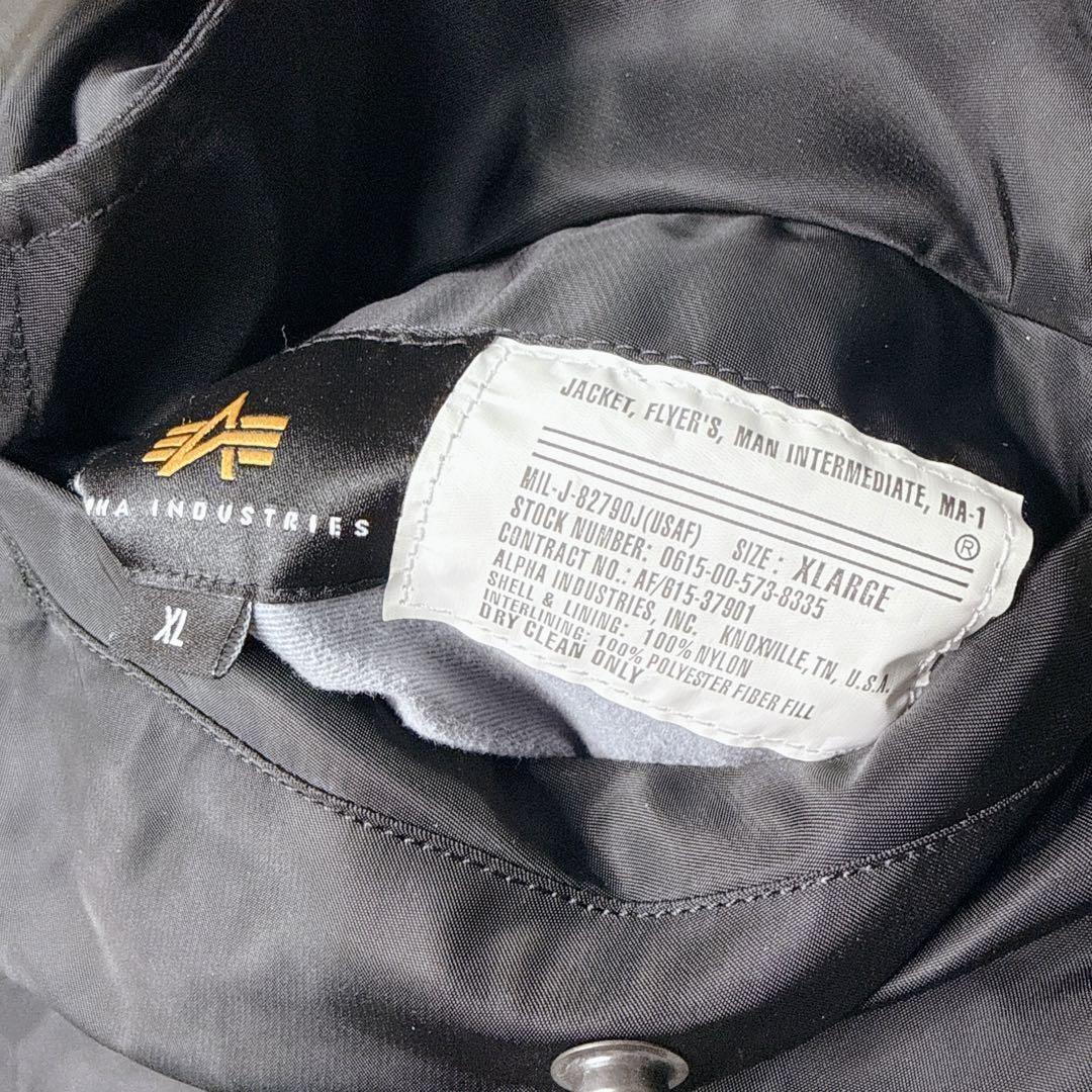 ✨美品✨ アルファ MA-1 フライトジャケット 黒 XL y2k 短丈
