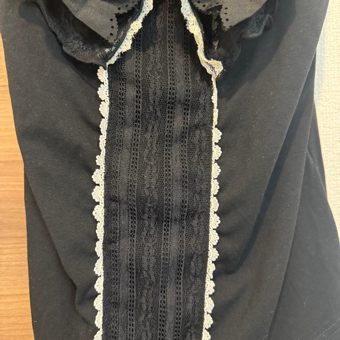 【希少】00s 美品 axes femme ビッグ リボン キャミソール 黒 M