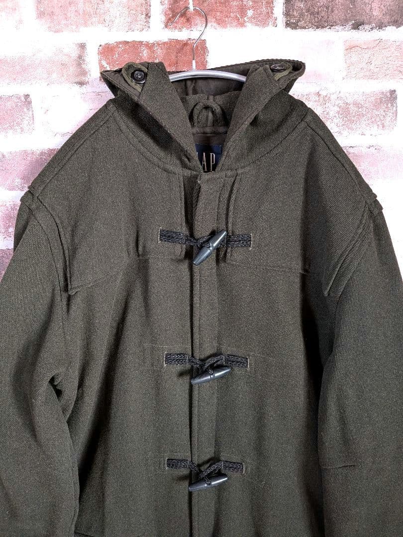 OLD GAP ギャップ ダッフルコート ロング アーミーグリーン XL 中綿