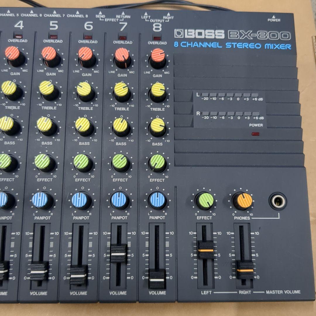 【BOSS 】☆『BX-800 』8チャンネル・アナログミキサー☆動作未確認品☆