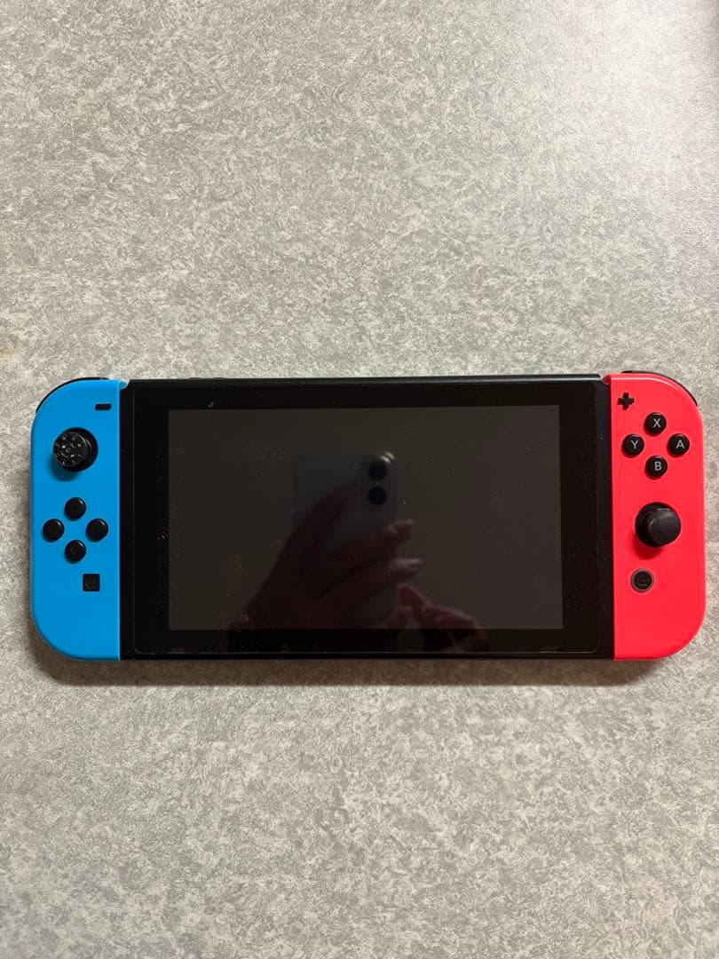 Nintendo Switch 本体 青と赤 ゲームカセット７点付き